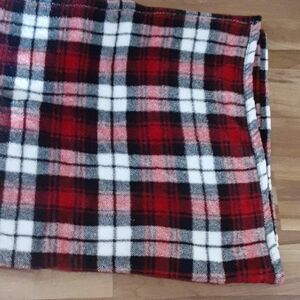Classic Tartan Plaid Blanket - Red, Black, and White